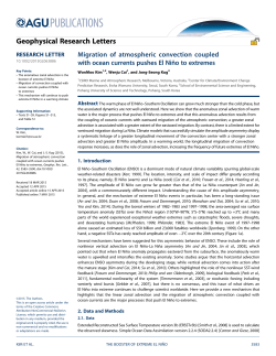 Migration of atmospheric convection coupled with ocean currents