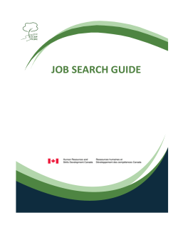job search guide - Canadian Career Development Foundation