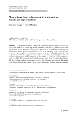 Mean sojourn times in two-queue fork-join systems