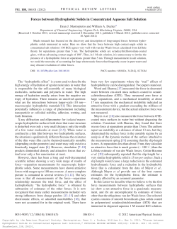 Forces between Hydrophobic Solids in Concentrated Aqueous Salt