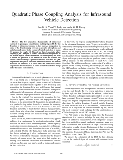 Quadratic Phase Coupling Analysis for Infrasound Vehicle Detection