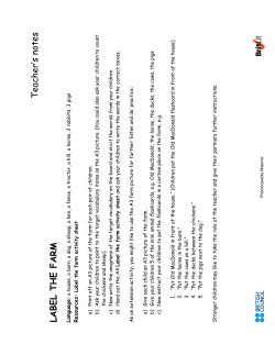 Label the farm - TeachingEnglish