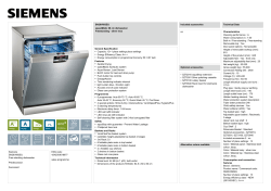 Siemens SN26V893EU Free-standing dishwasher Predeccessor