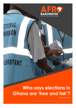 Who says elections in Ghana are `free and fair`?