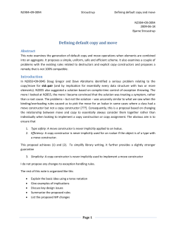 Defining default copy and move - open