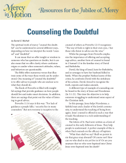 Counseling the Doubtful