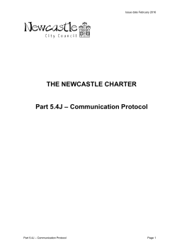 Communication Protocol - Newcastle City Council