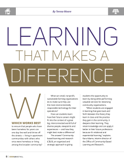 Learning that makes a difference