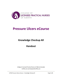 Pressure Ulcers eCourse