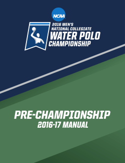 2016 National Collegiate Men`s Water Polo Championship