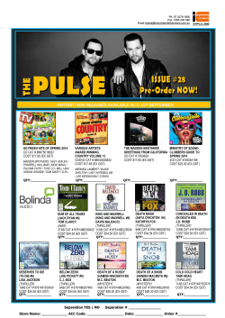 HOTTEST NEW RELEASES AVAILABLE W/C 15th SEPTEMBER