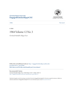 1964 Volume 12 No. 3 - EngagedScholarship@CSU