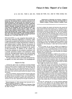 Fetus-in-fetu: Report of a Case