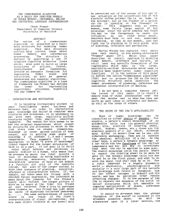 THE COMMONSENSE ALGORITHM AS A BASIS FOR COMFUTER