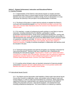 Article 5 - Denver Classroom Teachers Association