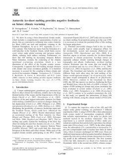 Swingedouw, D., et al., Antarctic ice