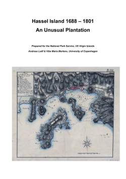 Hassel Island 1688-1801 An Unusual Plantation
