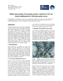 Multi-step model of seasonal activity related to CO2 ice basal