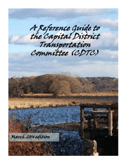 What is the CDTC - Capital District Transportation Committee