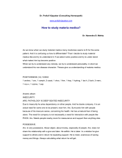 How to study materia medica?