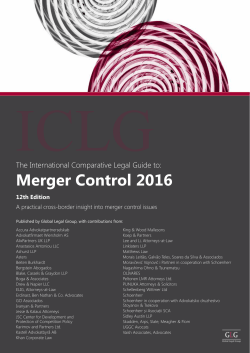 Merger Control 2016_Germany