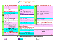 Purple Colour Day / 31-May Tue Yellow Colour Day Green Colour