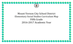 5th Grade Social Studies Curriculum