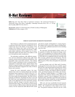 crisis of adaptation or smooth transition? - H-Net