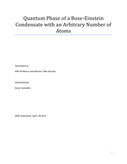 Quantum Phase of a Bose-Einstein Condensate with an Arbitrary