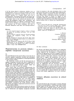 arginine vasopressin secretion