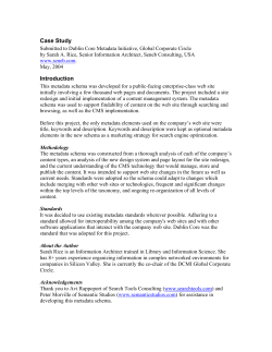 Example of Dublin Core in Enterprise web site