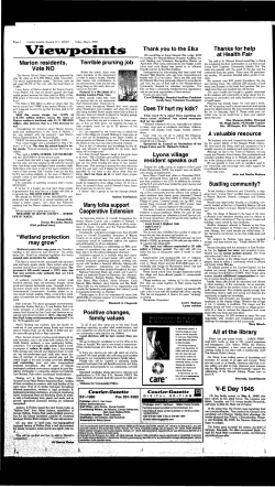 Thank you to the Elks Lyons village resident speaks out V