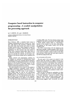 Computer based instruction in computer programming