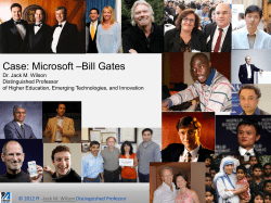 Microsoft &ndash;Bill Gates
