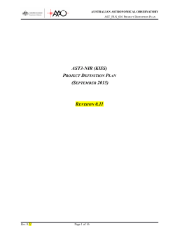 AST_PLN_001 Project Definition Plan (V0.11)