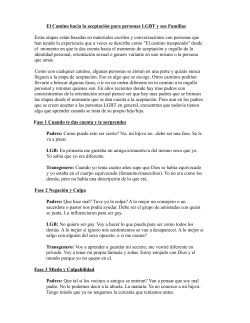 El Camino hacia la aceptaci&oacute;n para personas