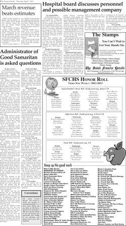 SFCHS HONOR ROLL The Stamps March revenue beats estimates