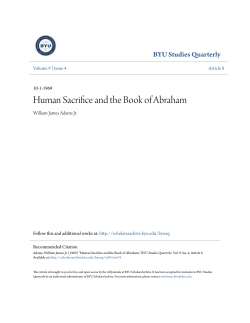 Human Sacrifice and the Book of Abraham