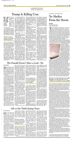 opinion - Wall Street Journal