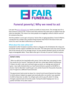 FAIR funeral pledge | CAMPAIGNING pack