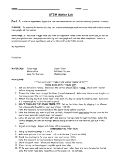 STEM Toy Car Motion Lab