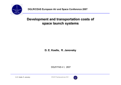 Development and transportation costs of space launch