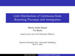 Limit Distributions of Continuous-State Branching Processes with
