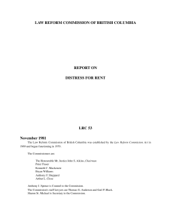 document - British Columbia Law Institute