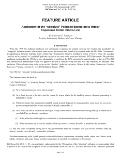feature article - Illinois Association of Defense Trial Counsel