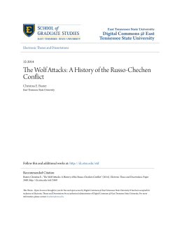 The Wolf Attacks: A History of the Russo-Chechen Conflict