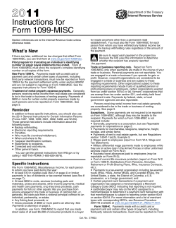 2011 Instruction 1099-MISC