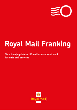 Royal Mail franking services