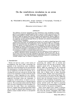 On the wind-driven circulation in an ocean with bottom topography