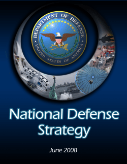 National Defense Strategy - Organization of American States